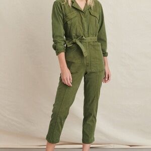 Alex Mill Jumpsuit in Washed Twill Size S in Army Olive